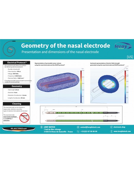 2 x Nasal electrodes for dogs, Ø 4mm (pack of 2 units)