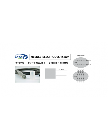 8 x 15 mm needle electrodes